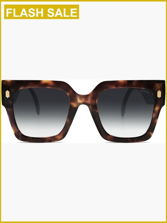 Vintage Oversized Square Sunglasses UV400 Protection Retro Luxury main image 2